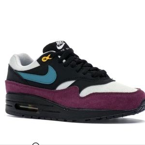 nike air max 1 burgundy teal